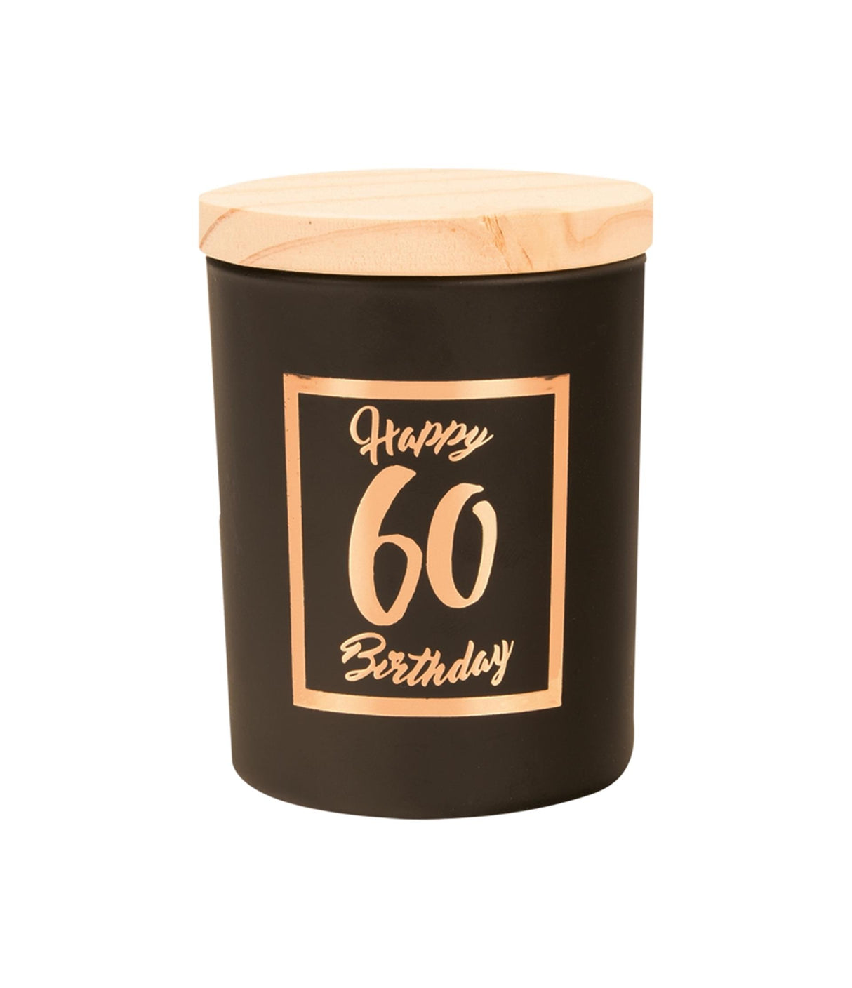 Paperdreams duftlys lille pink sort - 60 år