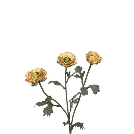 Roberts kollektion kunstig blomst ranunculus 48cm creme