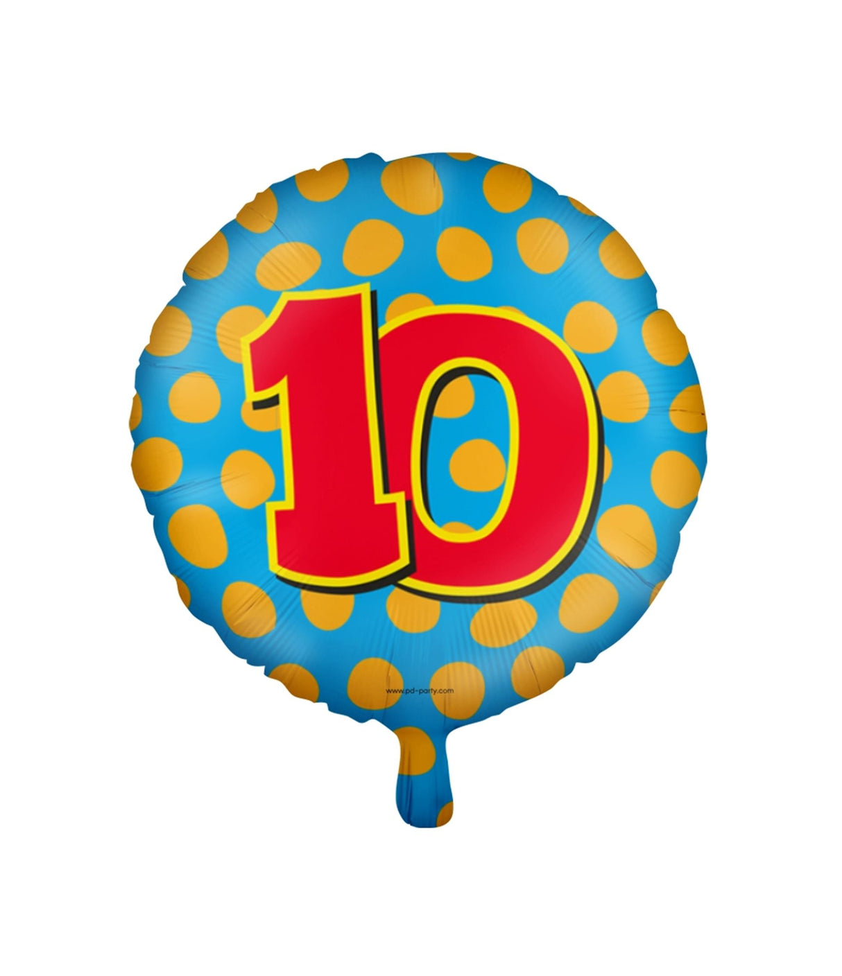 Paperdreams glad folieballon - 10 år