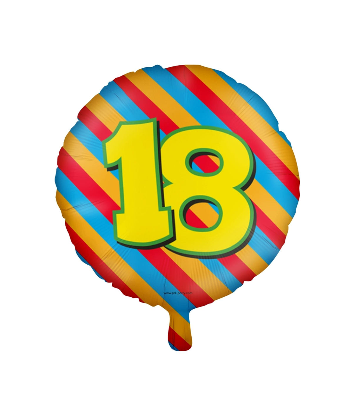 Paperdreams glad folieballon - 18 år