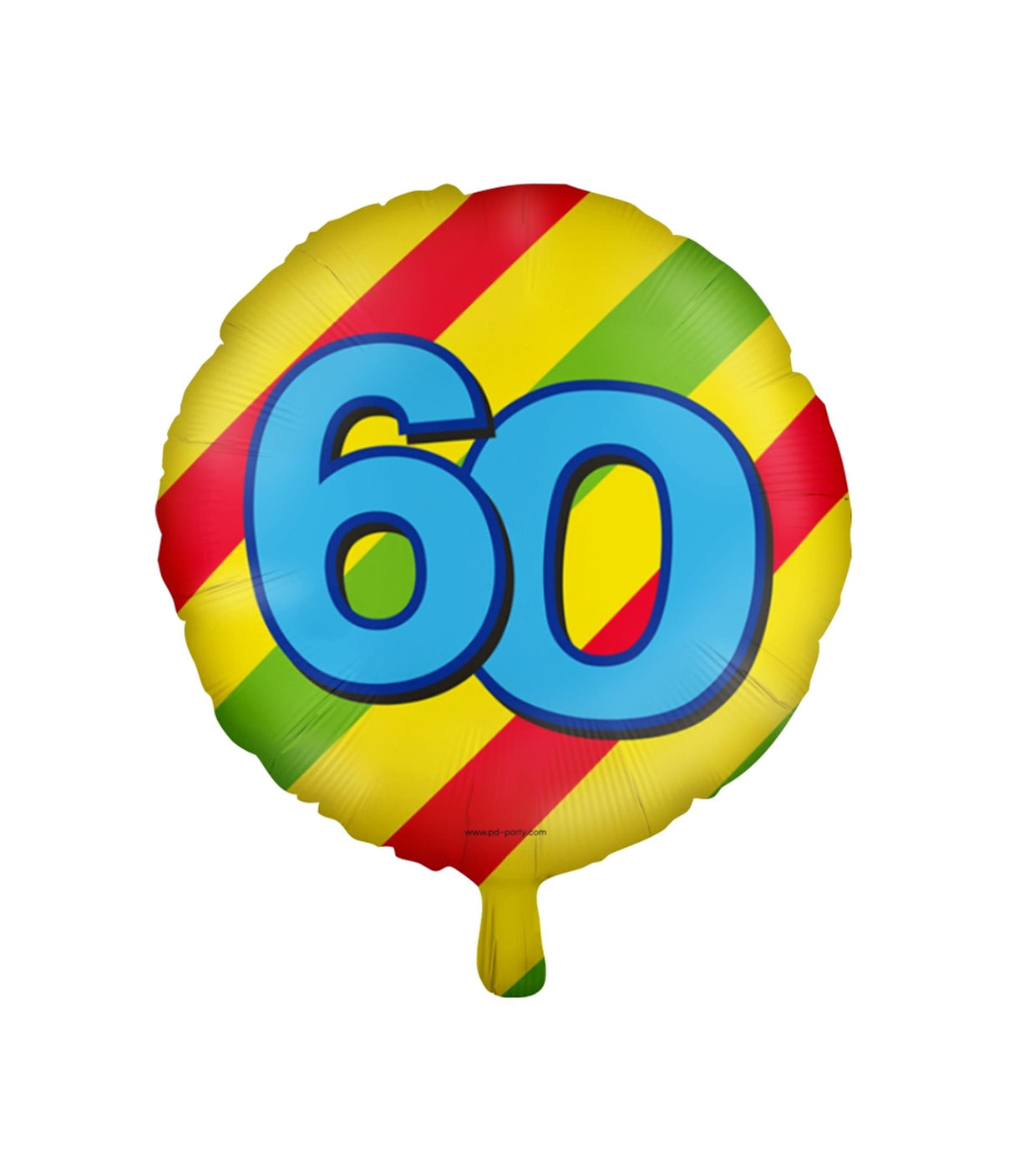 Paperdreams glad folieballon - 60 år