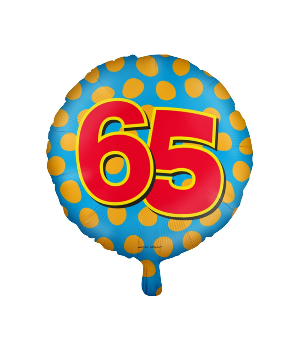Paperdreams glad folieballon - 65 år