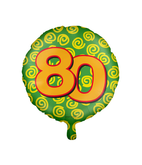 Paperdreams glad folieballon - 80 år