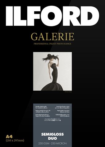 Ilford galleri semigloss duo 250g a4 25 ark