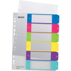 Leitz numerieke tabbladen wow pc-printable 1242 kleurenassortiment pp