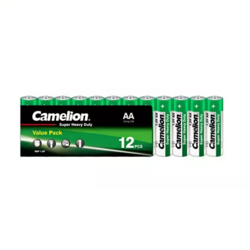 Camelion AA zink-carbon batterier pr. 12