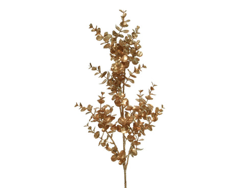 Decoris kunstig gren eukalyptus h72cm guldglimmer