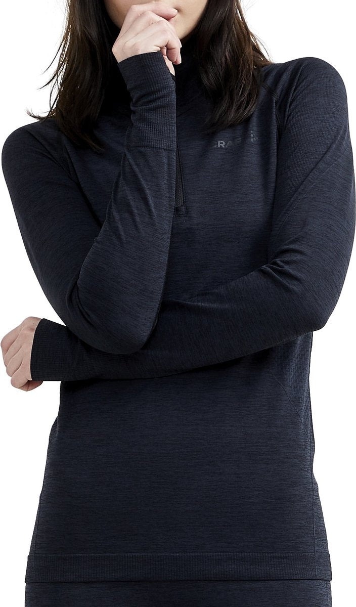 Craft core dry active comfort hz w termoskjorte til kvinder - sort