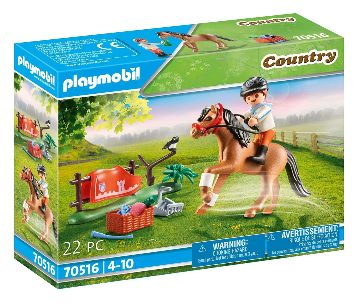 Playmobil 70516 country pony med tilbehør