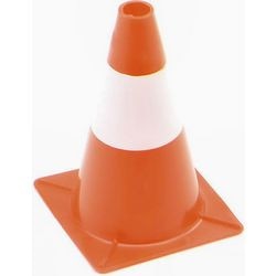 Perel barrierekegle, til afgrænsning af zoner, rød og hvid, rekreativt brug, 30 cm