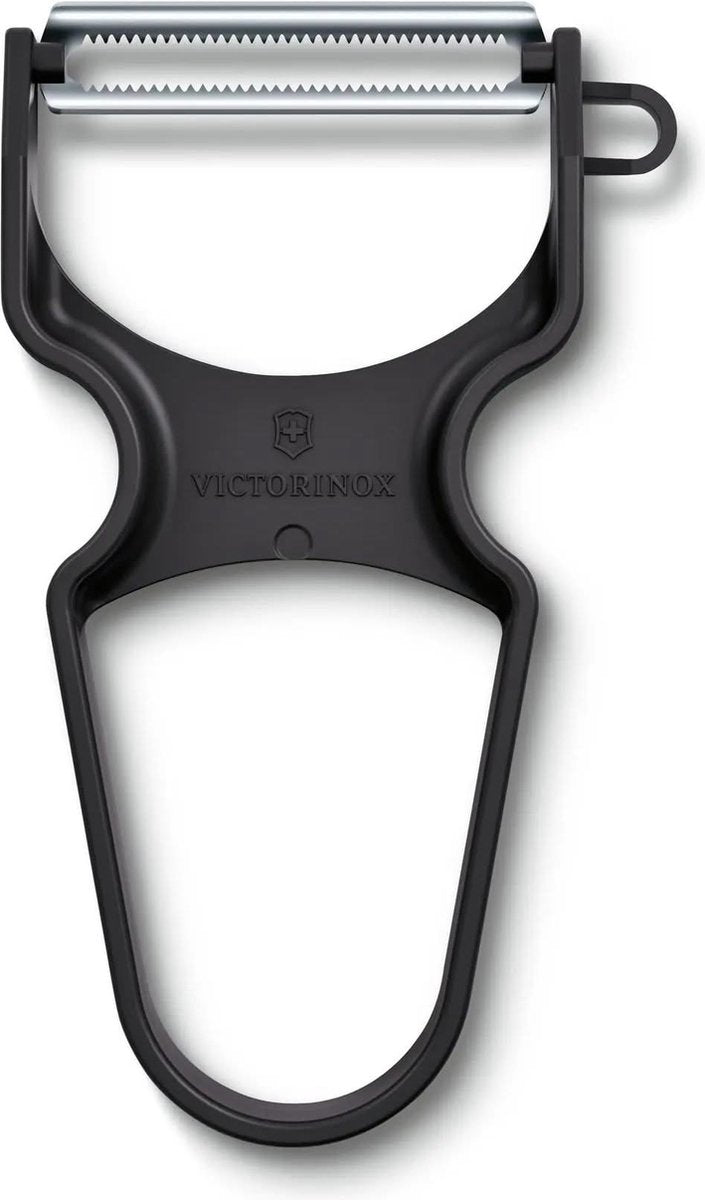 Victorinox hurtigskræller - sort - takket