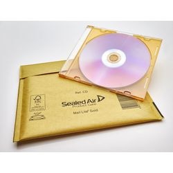 Gevoerde enveloppen mail lite geel 200 mm x 220 mm