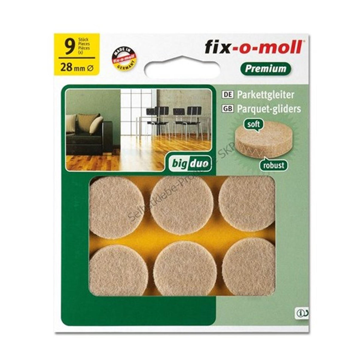 Fix-o-moll filtglider ø35mm beige