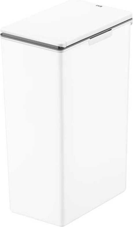 Eko - morandi touch 40 liter - plastik - hvid - affaldsspand