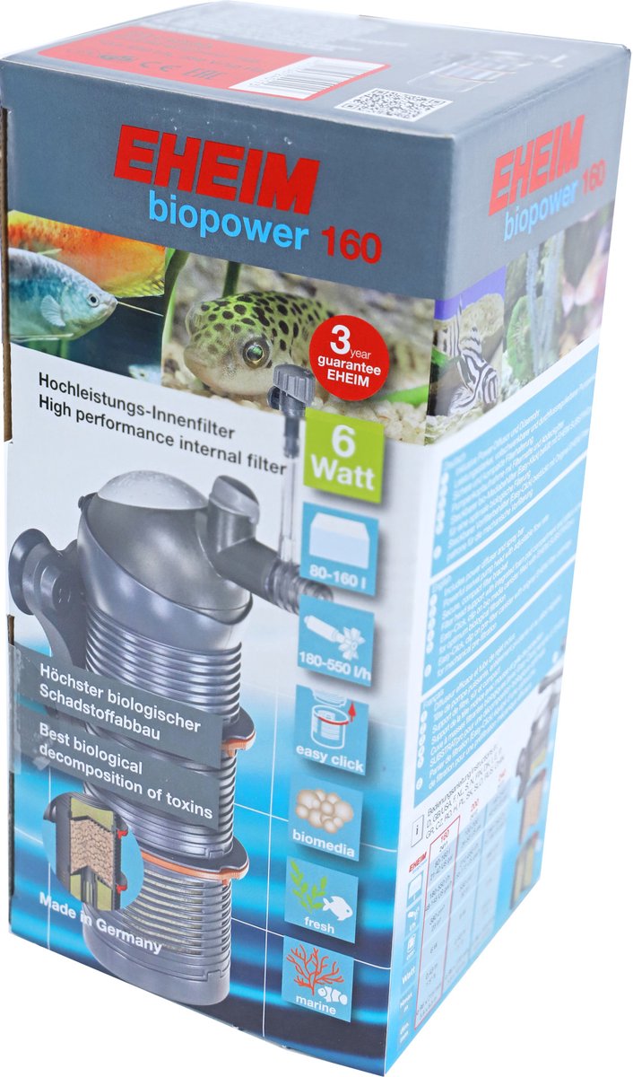 Eheim biopower - 160 internt filter