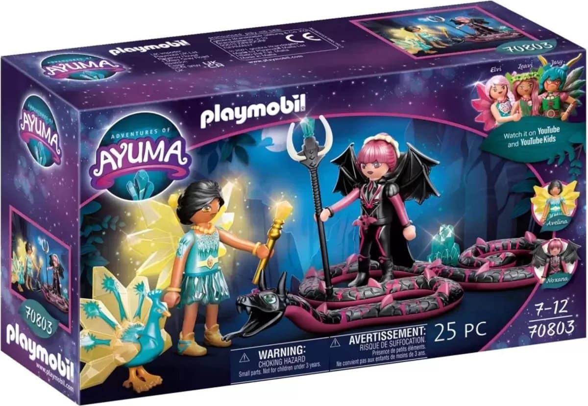 Playmobil eventyr af ayuma krystal fe og flagermus fe med totem dyr - 70803