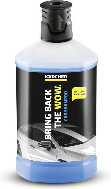 Kärcher bilshampoo rm 610, 1 liter rengøringsmiddel plug 'n clean - højtryksrenser - 3-i-1 rengøringsmiddel - køretøjer