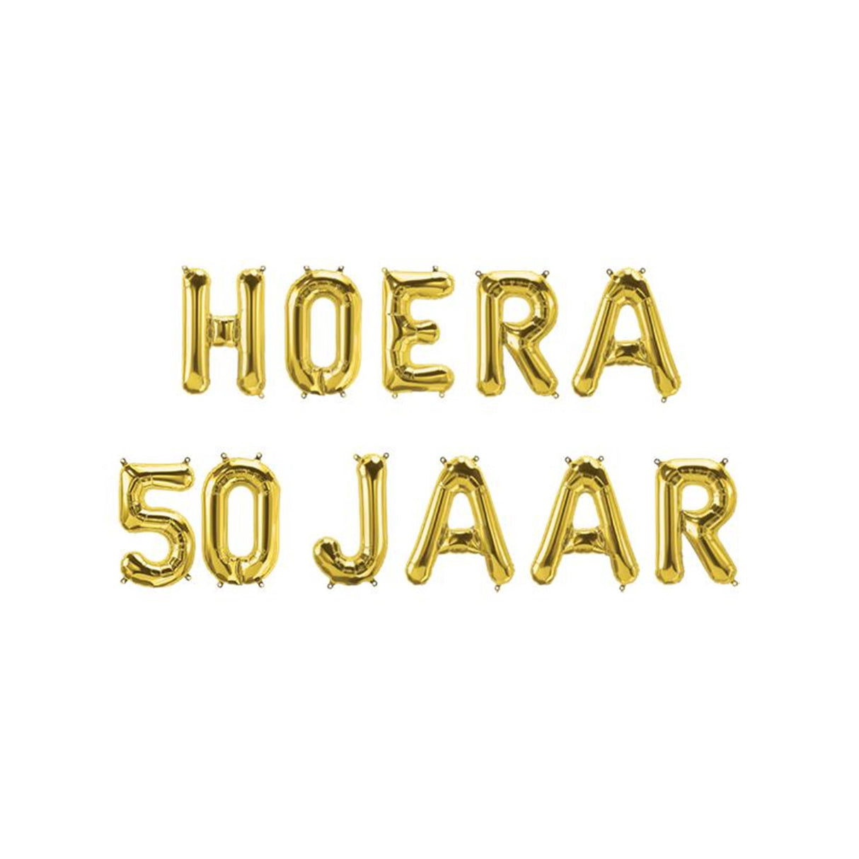 Paperdreams folieballon brevguirlande - hurra 50 år