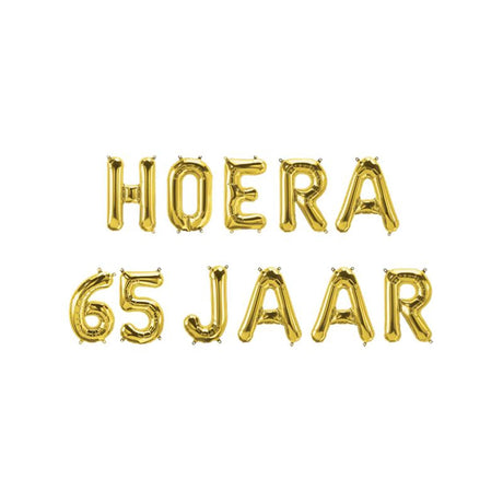 Paperdreams folieballonguirlande - hurra 65 år