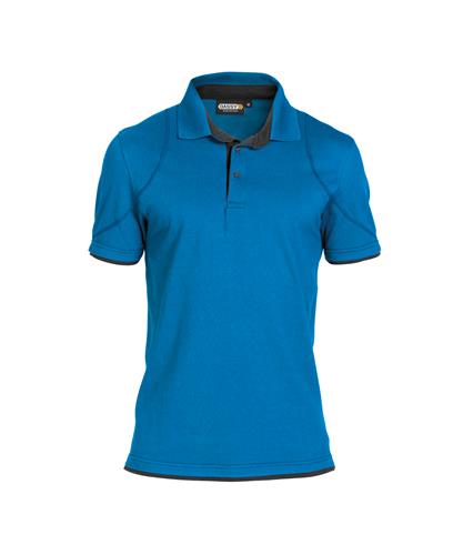 Dassy polo orbital azurblå grå 3xl