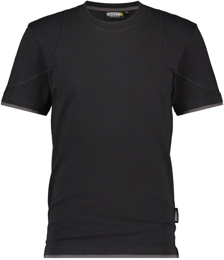 Dassy t-shirt kinetic sort grå l