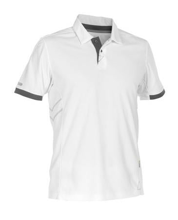 Dassy polo traxion hvid grå xs