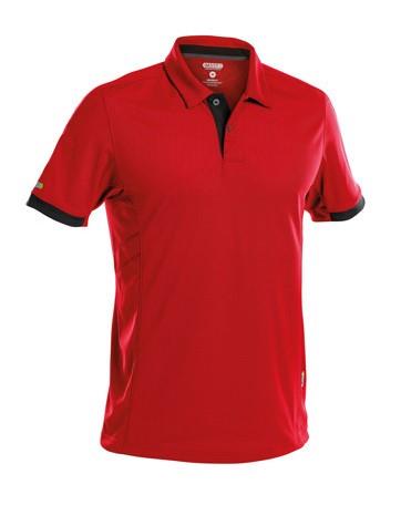 Dassy polo traxion rød sort xs