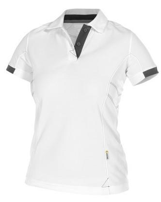 Dassy polo traxion kvinder hvid grå l
