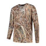 Stealth gear t-shirt langærmet camo rietprint størrelse XL