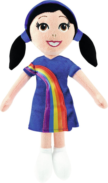K3 marthe kæledukke - 30 cm - regnbuekjole
