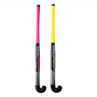 Angel sportshockey sæt pink og gul 33''