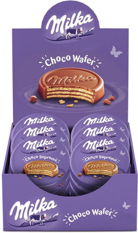 Milka chokolade wafer single (30x 30gr)