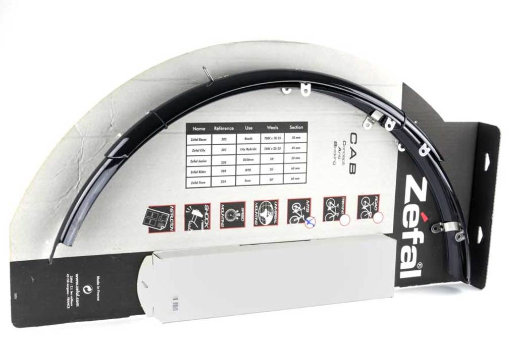 Zefal skærmsæt 26 zef cab atb pvc sort