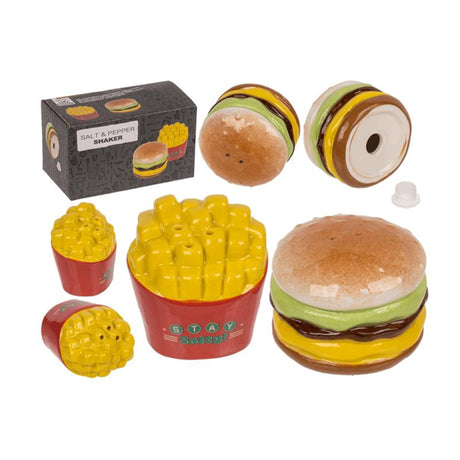 Ootb peber saltsæt burger frites i æske 5,5x5,5x4,5cm
