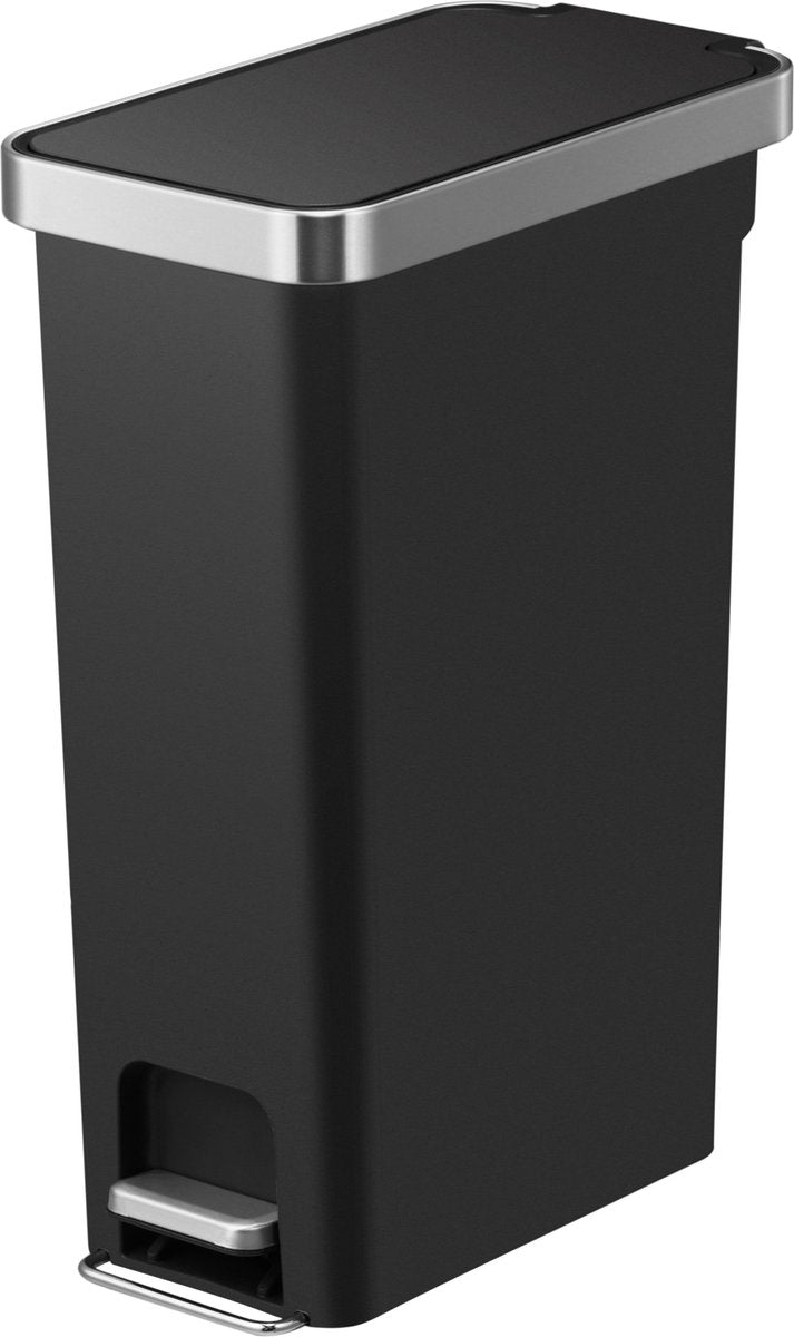 Eko - hana slim pedalspand 40 liter - plastik - sort - affaldsspand