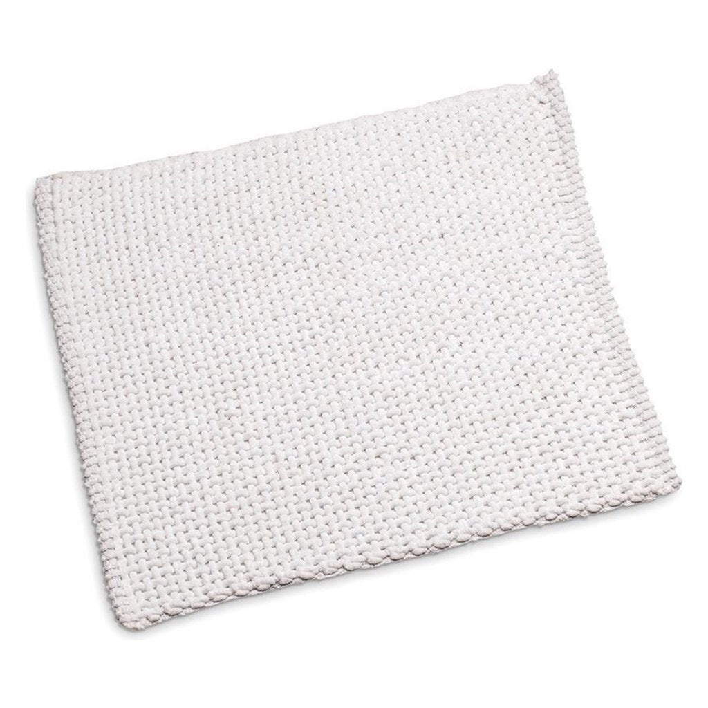 Wicotex klassisk flet bidetmåtte 50x60 cm hvid