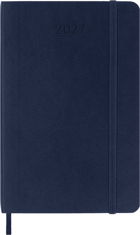 Moleskine 12 måneders dagbog - 2027 - dagligt - lomme - blødt omslag - safirblå