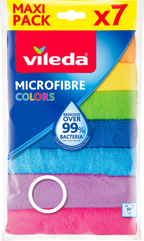Vileda mikrofiber klud farver 7 stk