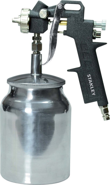 Stanley malerpistol 151093xstn - malersprøjte til kompressor - malerbeholder 1l - 150l min - 4 bar - sort