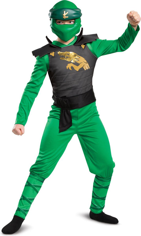 Disguise lego - ninjago, lloyd legacy jumpsuit classic, størrelse s (4-6 år), drenge