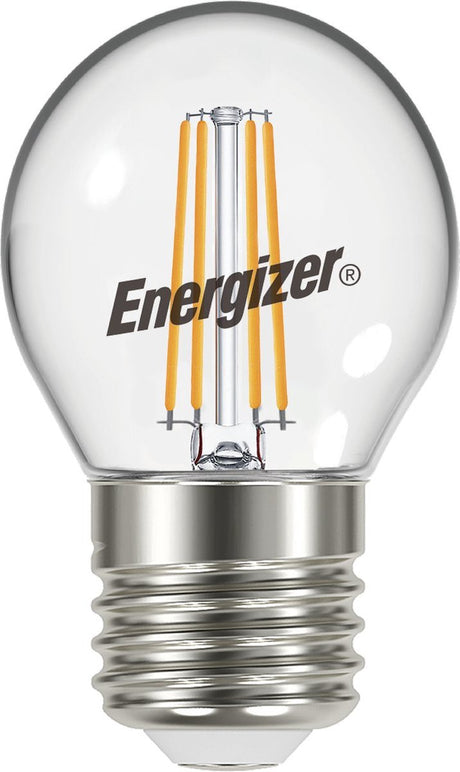 Energizer energieffektiv LED-glødetrådkuglelampe - E27 - 5 watt - varmt hvidt lys - dæmpbar - 1 stk.