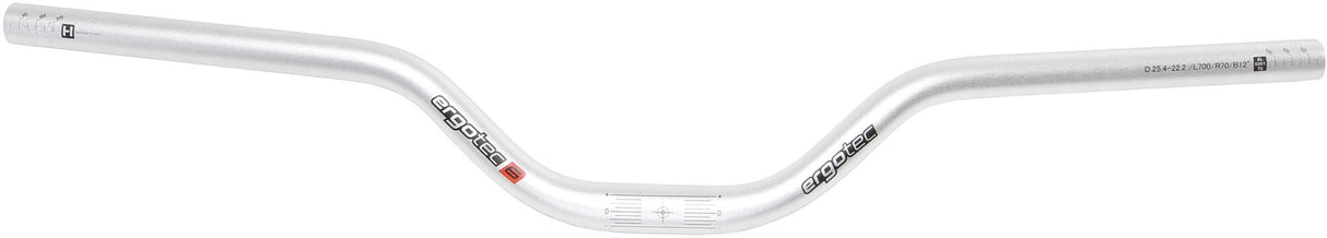 Ergotec styr stigestang 70 bar stigestang 70 alu sølv lev.6