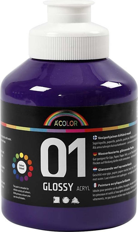 Creativ company akrylmaling blank, violet, 500 ml 1 flaske