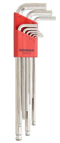 Bondhus retvinklet unbrakonøglesæt blx9m 1,5-10mm