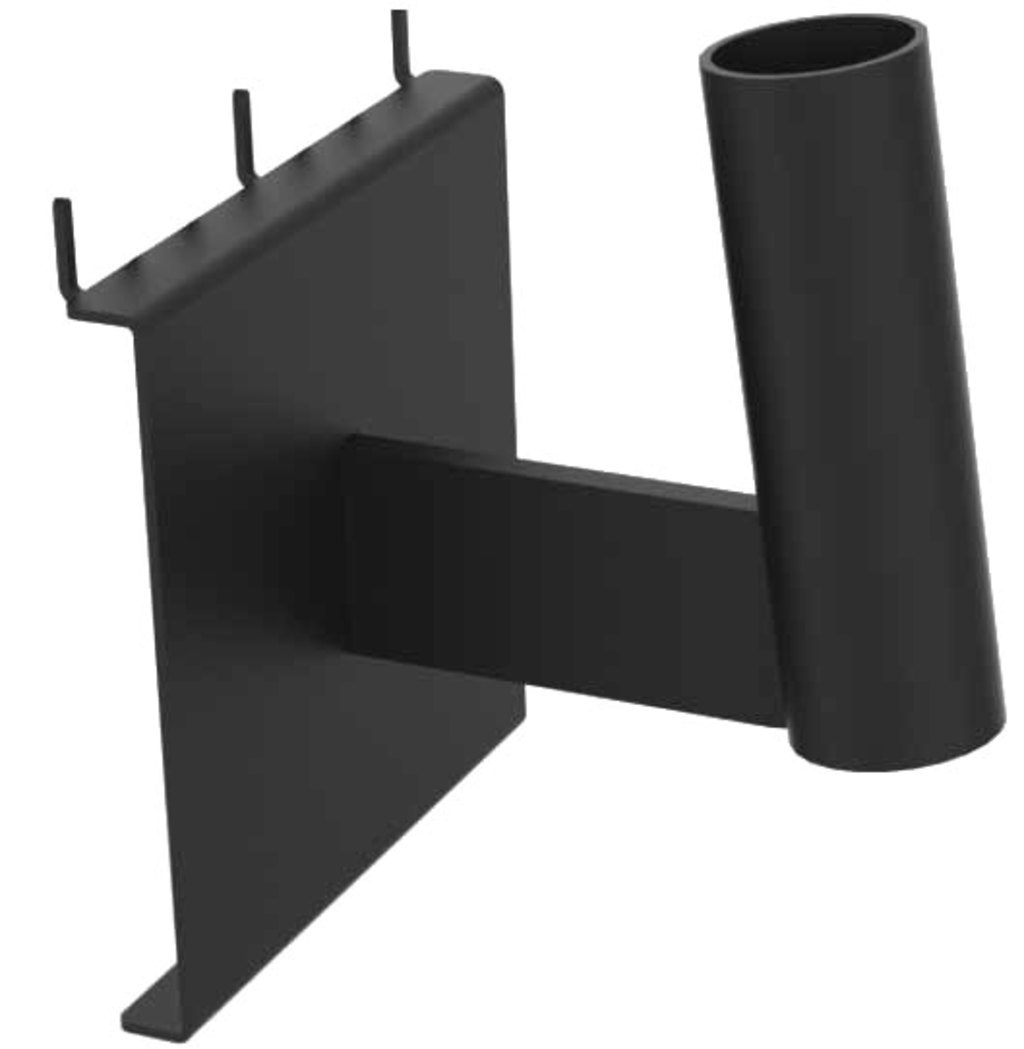 Umærket rack-styr sadelpindkrog sort