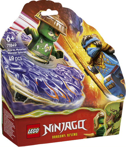 Lego ninjago 71849 ny vs. elementær monster spinner