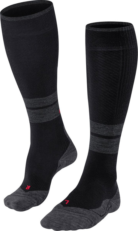 Falke tk energy med kompression uld funktionsmateriale gåstrømper herre sorte - str. 43-46 w4