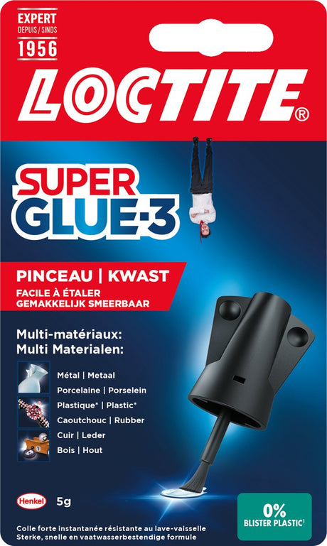 Loctite børste 5g høj præcision | påføres ideelt med en børste | superlim - superlim med høj præcision | anden lim til universel anvendelse | anden lim, multi-lim all-purpose lim | hobby| reparation super lim - super lim