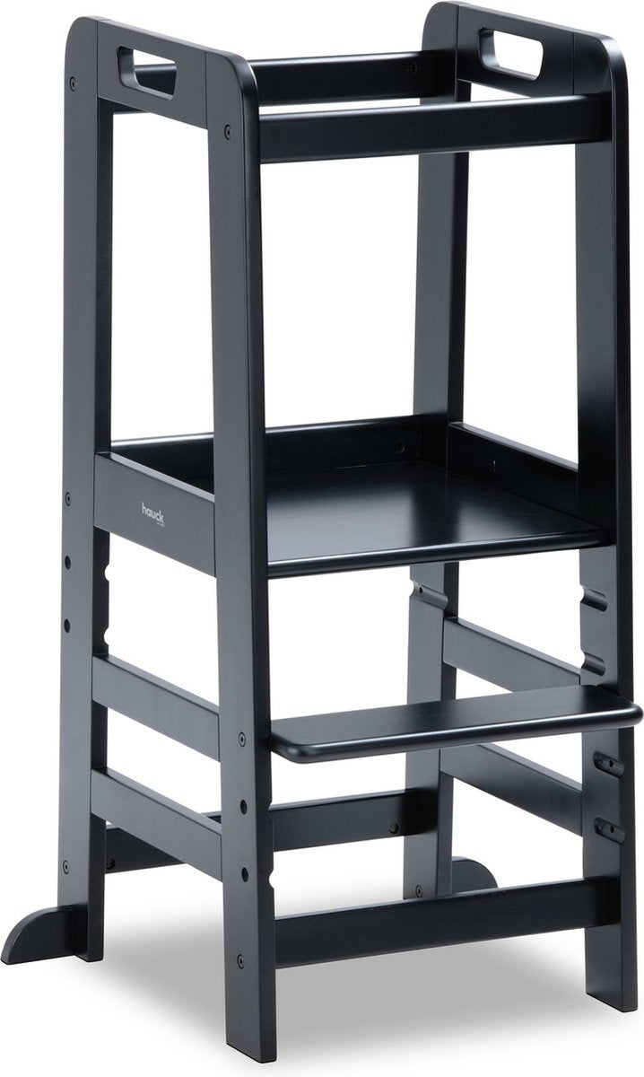 Hauck learn n explore - læringstårn - step - fsc® mix certificeret bøgetræ - sort