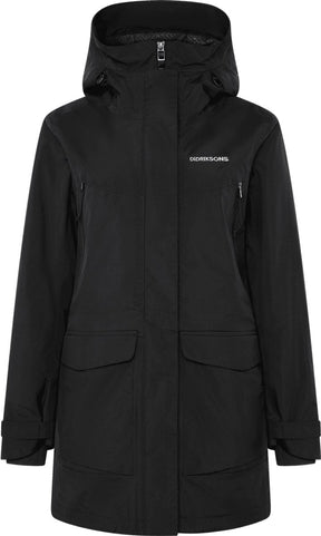 Didriksons felia wns parka dames outdoorjas - black